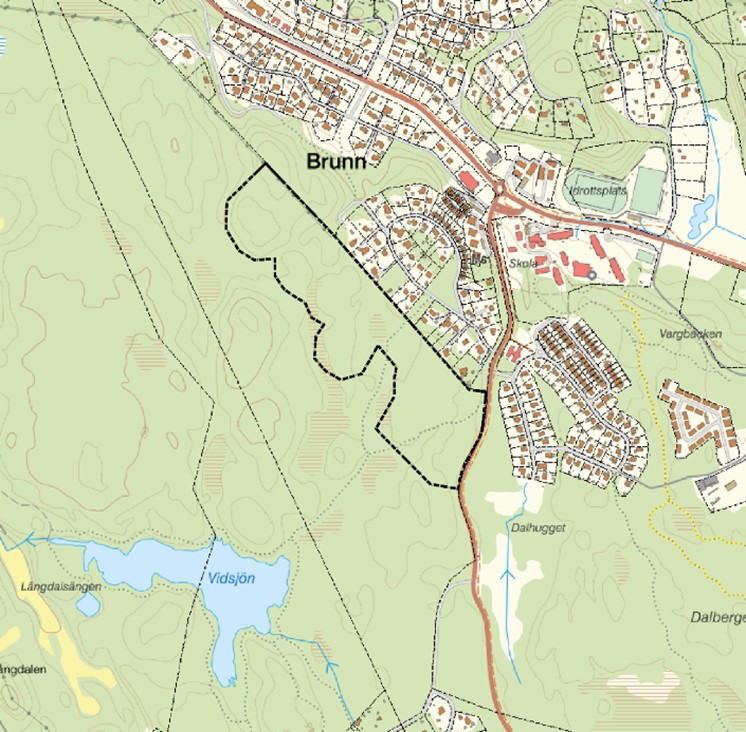 Kartbild över området.